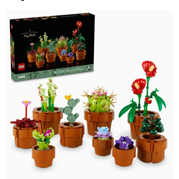 LEGO Icons Tiny Plants Building Set for Flower-Lovers - Picture 1 of 16